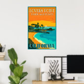 Affiche de la plage Lovers Point Pacific Grove Cal (Bureau à domicile)