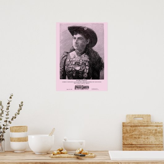 Affiche de la Police Gazette Oakley (Cuisine)