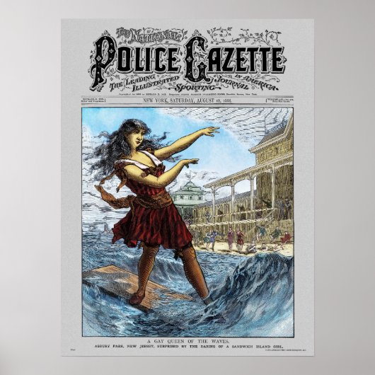 Affiche de la police Sandwich Island Girl (couleur (Devant)