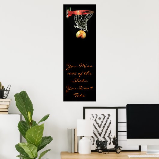 Affiche de la porte de basket-ball (Bureau à domicile)