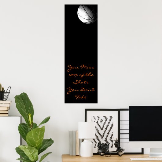 Affiche de la porte de basket-ball (Bureau à domicile)