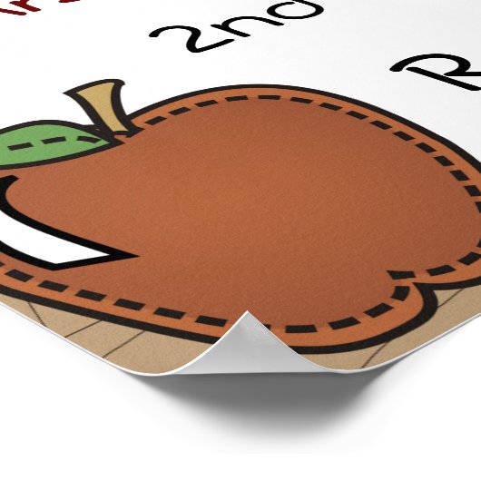 Affiche de la porte de l'enseignant (Coin)