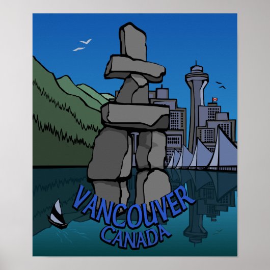 Affiche de la Première nation de Vancouver Inukshu (Devant)