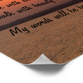 Affiche de la prière Navajo Walk in Beauty (Coin)