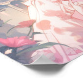 Affiche de la princesse anime mignonne dans un châ (Coin)