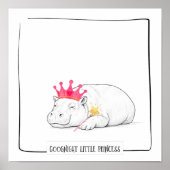 Affiche de la princesse bébé hippopotame pygmée (Devant)