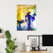 affiche de la promenade de geisha (Bureau à domicile)