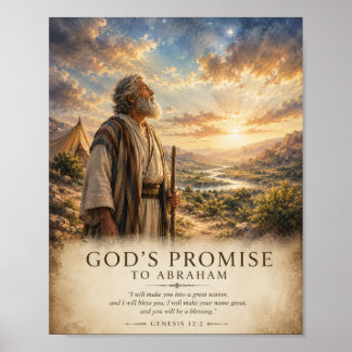 Affiche de la promesse de Dieu à Abraham
