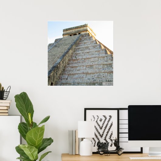 Affiche de la pyramide de CHITZENITZA (Bureau à domicile)