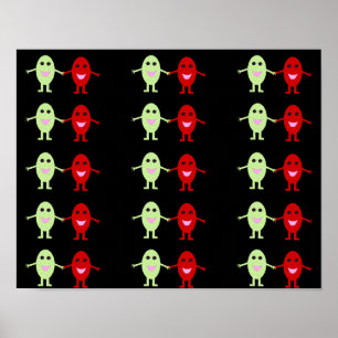Affiche de la récolte de raisins