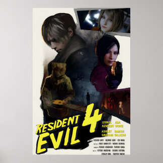 Affiche de la refonte de Resident Evil 4 dans le s