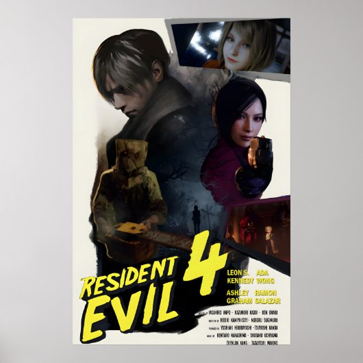 Affiche de la refonte de Resident Evil 4 dans le s (Devant)