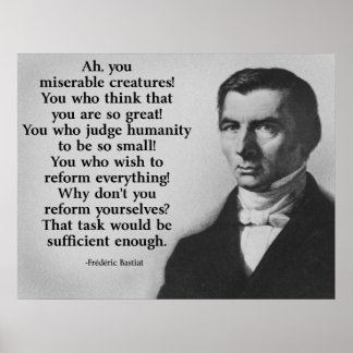 Affiche de la réforme Frederic Bastiat