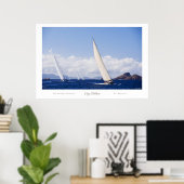 Affiche de la régate de seaux de St. Barth (Bureau à domicile)