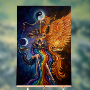 Affiche de la renaissance du phénix mystique