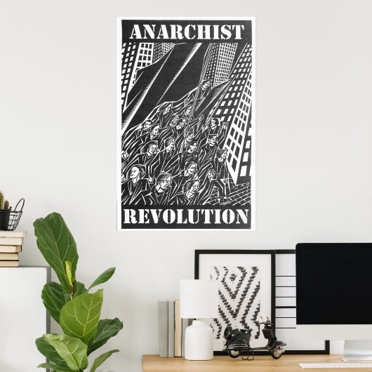 Affiche de la révolution anarchiste (Bureau à domicile)