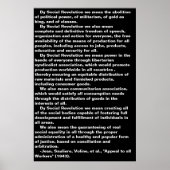 Affiche de la révolution sociale (Devant)