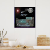 Affiche de la route terrestre (Cuisine)