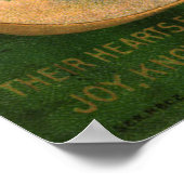 Affiche de la Saint-Patrick à cœurs pleins de joie (Coin)