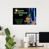 AFFICHE DE LA SAINT-PATRICK, ATTRAPPEZ-MOI LUTIN (Bureau à domicile)