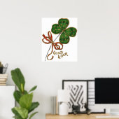Affiche de la Saint-Patrick Chanceux Irlandais (Bureau à domicile)