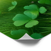 Affiche de la Saint-Patrick Lutins Gnome Trèfle (Coin)