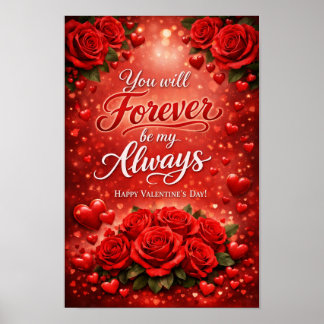 Affiche de la Saint-Valentin -