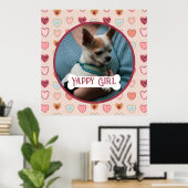 Affiche de la Saint-Valentin avec photo de votre c (Bureau à domicile)
