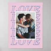 Affiche de la Saint-Valentin Love Typography - Lav (Devant)