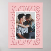 Affiche de la Saint-Valentin Love Typography - Ros (Devant)