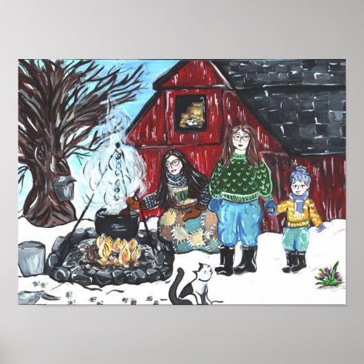 Affiche de la saison de sucre (Devant)