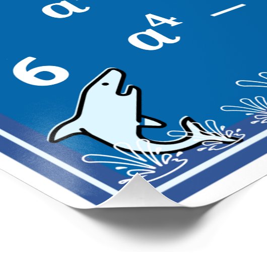 Affiche de la salle de classe Math Algebra - Océan (Coin)