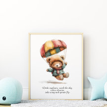 Affiche de la salle de jeu Little Teddy Explorer N