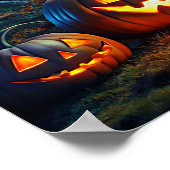 Affiche de la scène d'art d'Halloween (Coin)