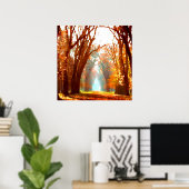 Affiche de la scène d'automne (Bureau à domicile)