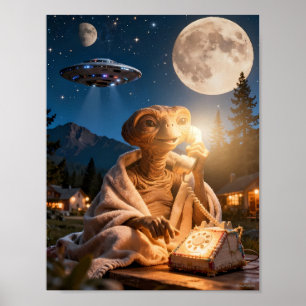 Affiche de la scène de l'extraterrestre appelant à