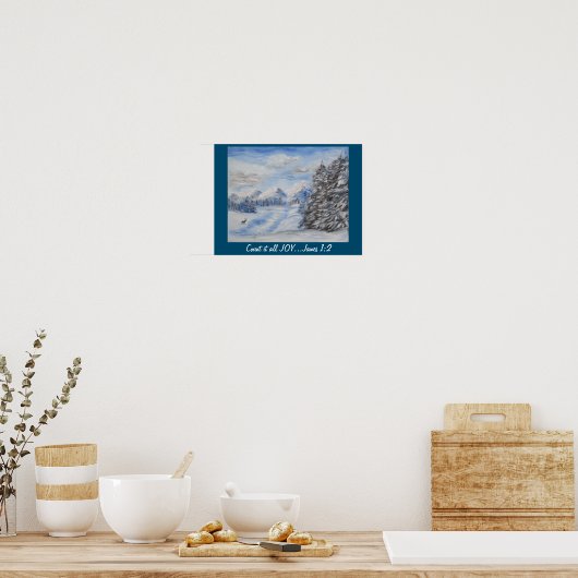 Affiche de la scène de neige (Cuisine)