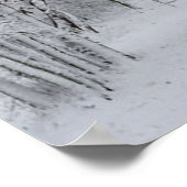 Affiche de la scène de neige d'hiver Imprimer (Coin)