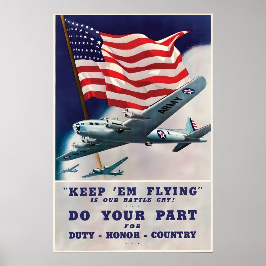 Affiche de la Seconde Guerre mondiale Force aérien (Devant)