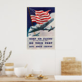Affiche de la Seconde Guerre mondiale Force aérien (Cuisine)