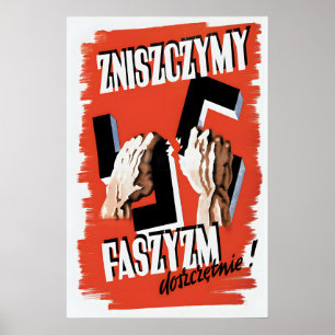 Affiche de la Seconde Guerre mondiale Pologne Nous