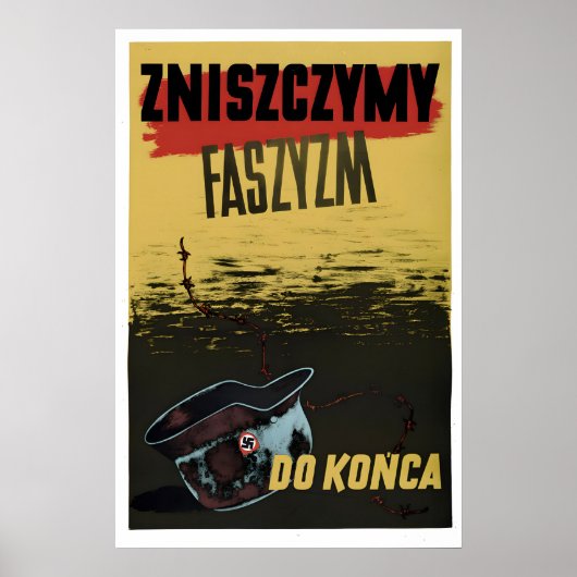 Affiche de la Seconde Guerre mondiale Pologne Nous (Devant)