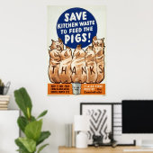 Affiche de la Seconde Guerre mondiale - Salvados - (Bureau à domicile)