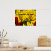 Affiche de la Semaine des infirmières Les tulipes  (Cuisine)