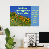 Affiche de la Semaine nationale des infirmières Me (Bureau à domicile)