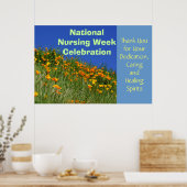 Affiche de la Semaine nationale des infirmières Me (Cuisine)