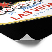 affiche de la signalisation de las vegas (Coin)