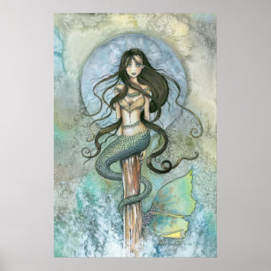Affiche de la Sirène de Silver Moon par Molly Harr