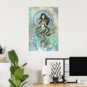 Affiche de la Sirène de Silver Moon par Molly Harr (Bureau à domicile)