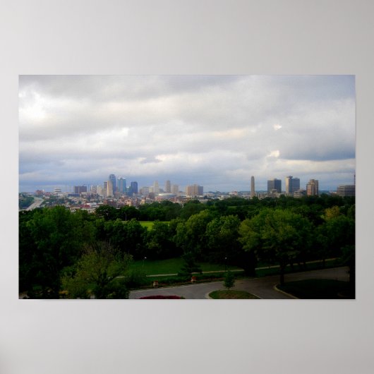 Affiche de la skyline de Kansas City (Devant)